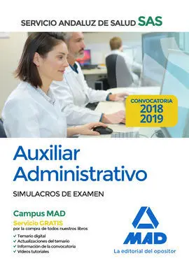 Auxiliar Administrativo del Servicio Andaluz de Salud. Simulacros de Examen