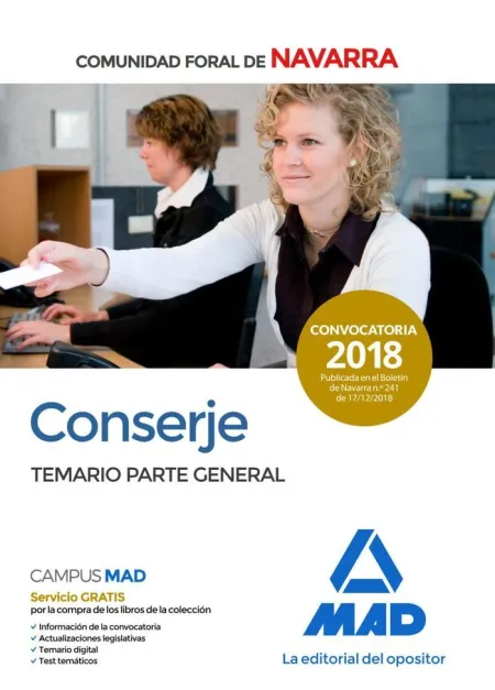Conserje de la Comunidad Foral de Navarra. Temario Parte General
