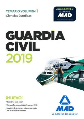 Guardia Civil. Ciencias Jurídicas Temario Volumen 1