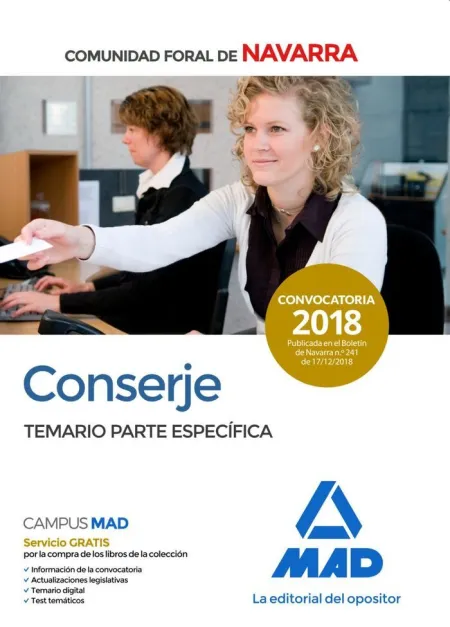 Conserje de la Comunidad Foral de Navarra. Temario Parte Específica