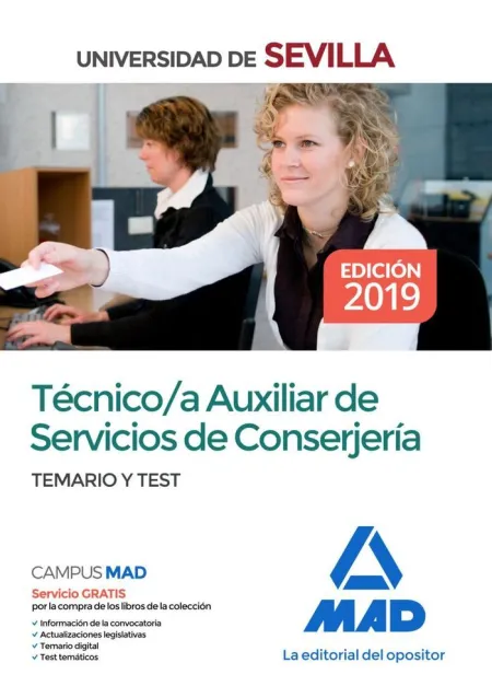 Técnico/A Auxiliar de Servicios de Conserjería de la Universidad de Sevilla. Tem