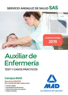 Auxiliar Enfermería del Servicio Andaluz de Salud. Test y Casos Prácticos