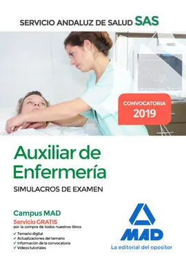 Auxiliar Enfermería del Servicio Andaluz de Salud. Simulacros de Examen