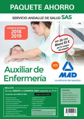 Compra Anticipada Paquete Ahorro Auxiliar de Enfermería del Servicio Andaluz de