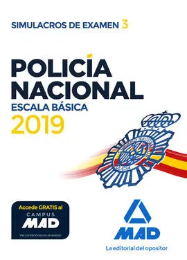 Policía Nacional Escala Básica. Simulacros de Examen 1