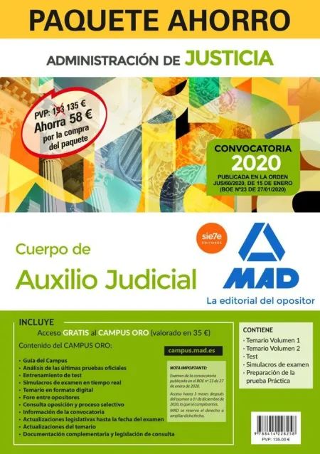 Paquete Ahorro Auxilio Judicial. 2020?