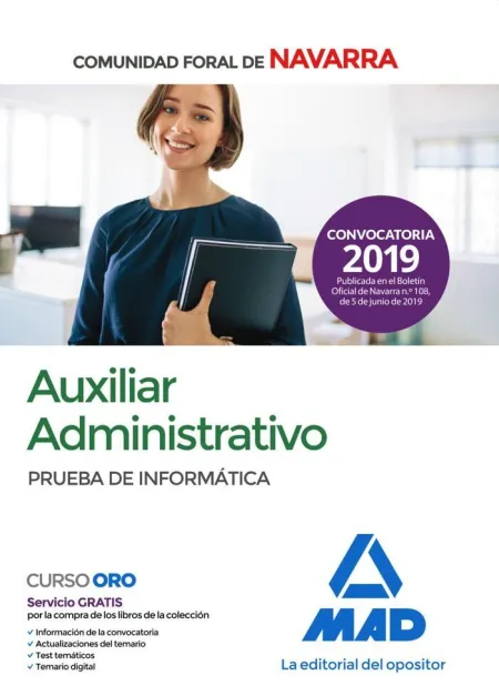 Prueba Informatica. Auxiliar Administrativo de la Comunidad Foral de Navarra.