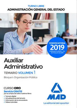 Auxiliar Administrativo de la Administración General del Estado (Turno Libre).