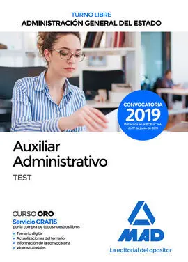 Auxiliar Administrativo de la Administración General del Estado (Turno Libre).