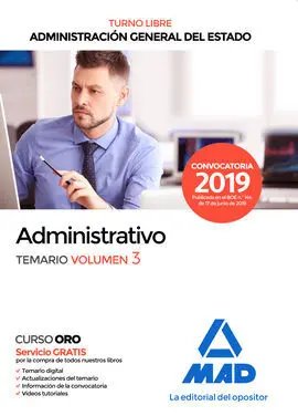 Cuerpo General Administrativo Temario Volumen 3