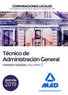 TÉCNICO  DE ADMINISTRACIÓN GENERAL DE CORPORACIONES LOCALES. TEMARIO GENERAL VOL