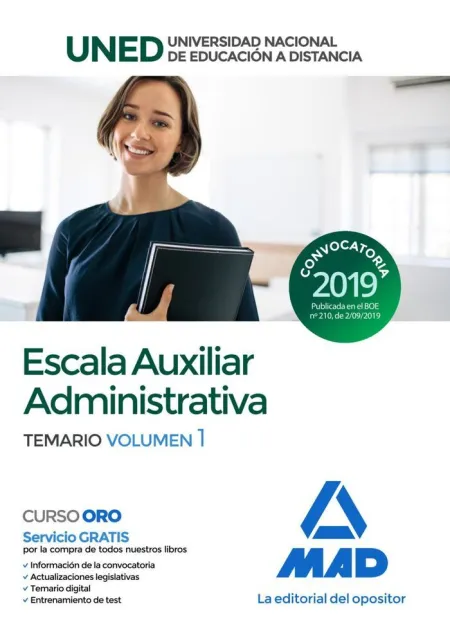 Escala Auxiliar Administrativa de la Universidad Nacional de Educación a Distanc