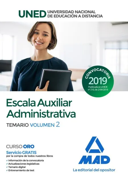 Escala Auxiliar Administrativa de la Universidad Nacional de Educación a Distanc