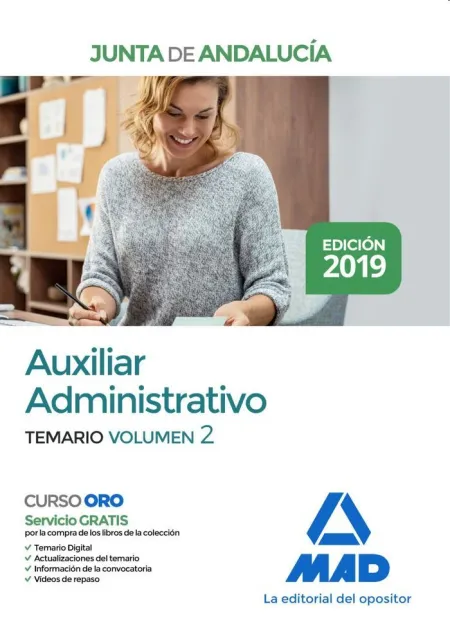 Auxiliar Administrativo de la Junta de Andalucía. Temario Volumen 2