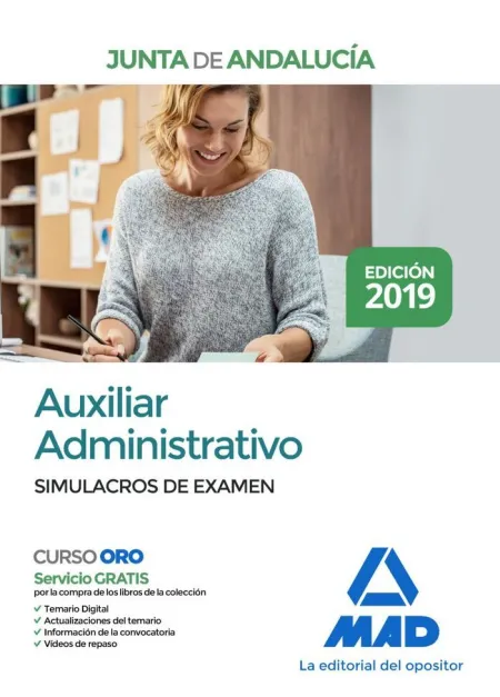 Auxiliar Administrativo de la Junta de Andalucía. Simulacros de Examen