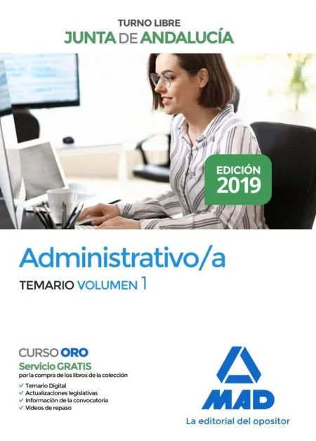 Administrativo de la Junta de Andalucía Turno Libre. Temario Volumen 1