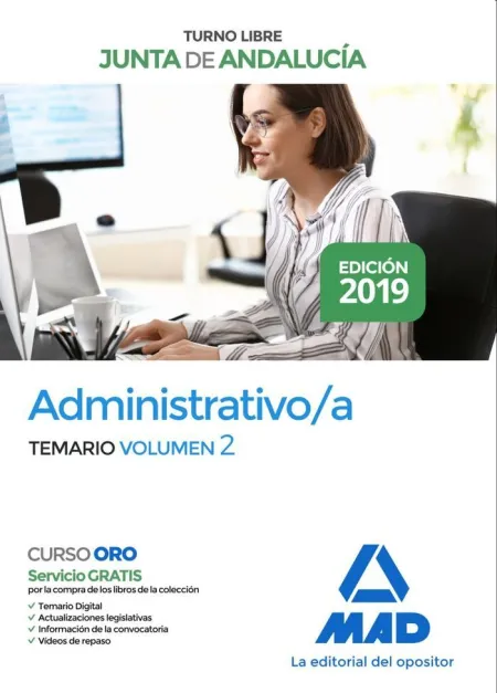 Administrativo de la Junta de Andalucía Turno Libre. Temario Volumen 2