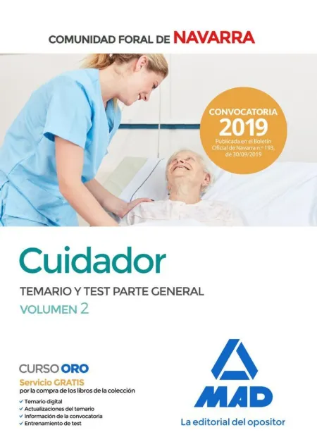 Cuidador de la Administración de la Comunidad Foral de Navarra. Temario y Test P