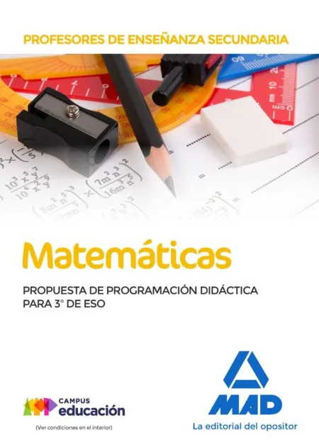 Profesores de Enseñanza Secundaria Matemáticas. Propuesta de Programación Didáct