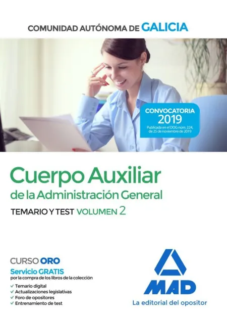 Cuerpo Auxiliar de la Administración General. Temario y Test Volumen 2