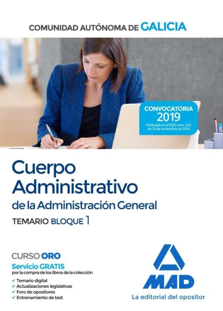 Cuerpo Administrativo de la Administracion General. Temario Bloque I