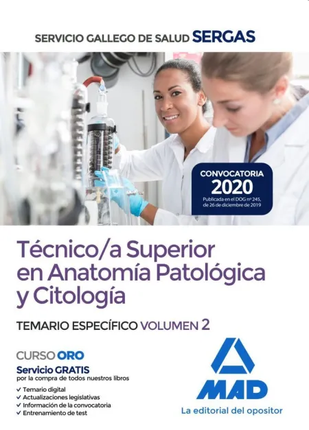 Tecnico/A Superior en Anatomia Patologica y Citologia. Temario Específico Vol 2