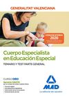 CUERPO ESPECIALISTA EN EDUCACIÓN ESPECIAL DE LA ADMINISTRACIÓN DE LA GENERALITAT