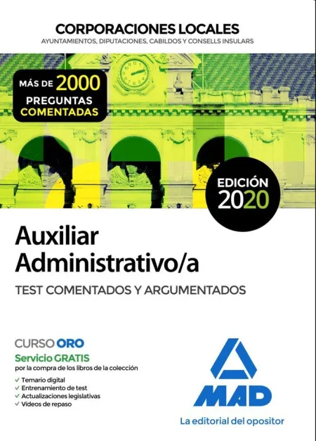 Corporaciones Locales Auxiliar Administrativo Test 2020