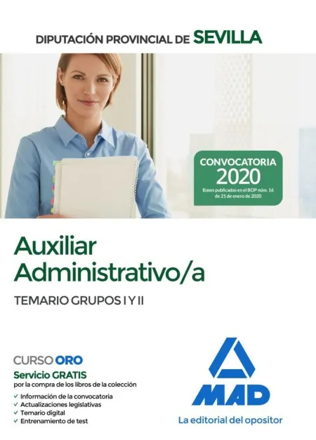 Auxiliar Administrativo;A de la Diputación Provincial de Sevilla. Temario de los
