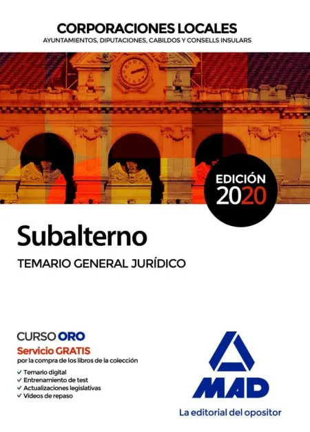 Subalterno Corporaciones Locales. Temario General Jurídico