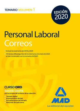 Personal Laboral de Correos y Telégrafos. Temario Volumen 1