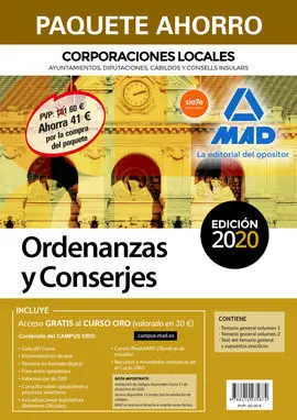 Paquete Ahorro Ordenanzas y Conserjes de Corporaciones Locales. Ahorro de 41  (
