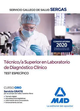 Técnico/A Superior en Laboratorio de Diagnóstico Clínico.
