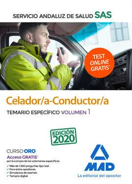 Celador/A-Conductor/A del Servicio Andaluz de Salud. Temario Específico Volumen