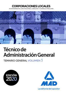 Técnico de Administración General de Corporaciones Locales.