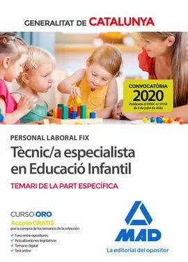 Tecnica Especialista en Educacio Infantil Part Especifica