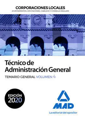 Técnico de Administración General de Corporaciones Locales.