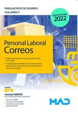 Simulacros de Exámen. Personal Laboral de Correos y Telégrafos