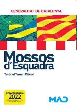 Mossos D'esquadra 2022. Test del Temari Oficial
