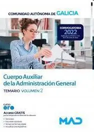 Cuerpo Auxiliar de la Administracion General. Temario Volumen 2