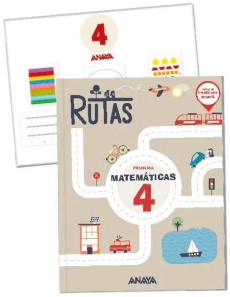 Matemáticas 4. Rutas. (Incluye Material Manipulativo)