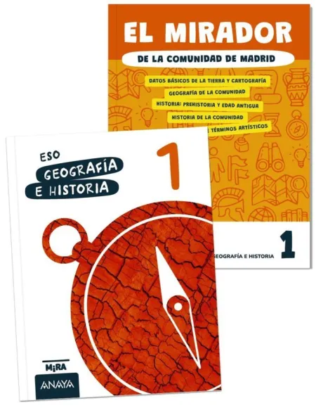 Geografía e Historia 1 + el Mirador de la Comunidad de Madrid
