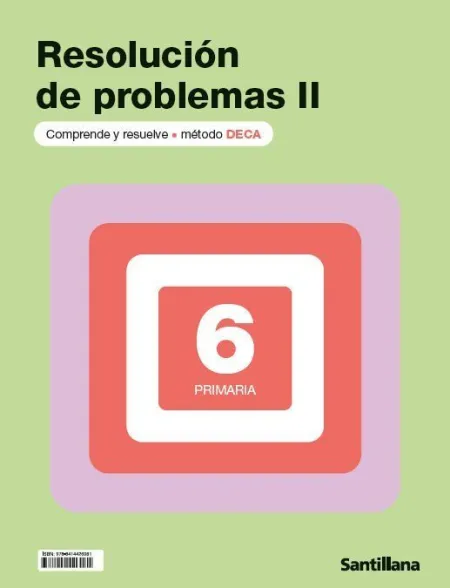 Cuaderno Resolucion de Problemas Deca Ii 6 Primaria