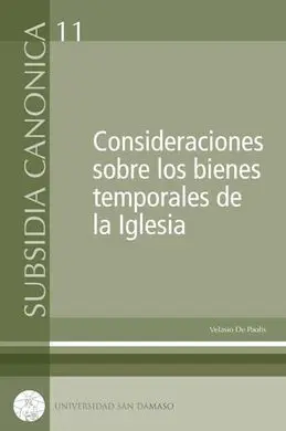 Consideraciones Sobre los Bienes Temporales de la Iglesia