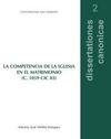 LA COMPETENCIA DE LA IGLESIA EN EL MATRIMONIO