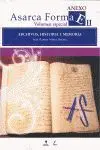 Asarca Forma e. Anexo Ii. Volumen Especial. Archivos, Historia y Memoria