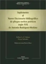 Suplemento Al Nuevo Diccionario Bibliográfico de Pliegos Sueltos Poéticos -Siglo