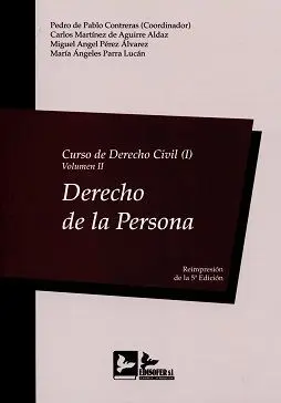 Curso de Derecho Civil ( I ) Vol. ii Derecho de la Persona