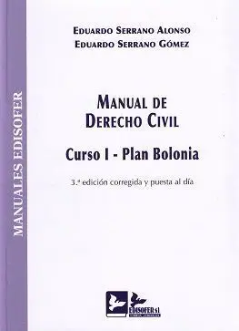 Manual de Derecho Civil. Curso I. Plan Bolonia (3ª Ed. Correg. Y Puesta Al Dia)