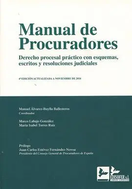 Manual de Procuradores. 4ª Edicion. 2016
